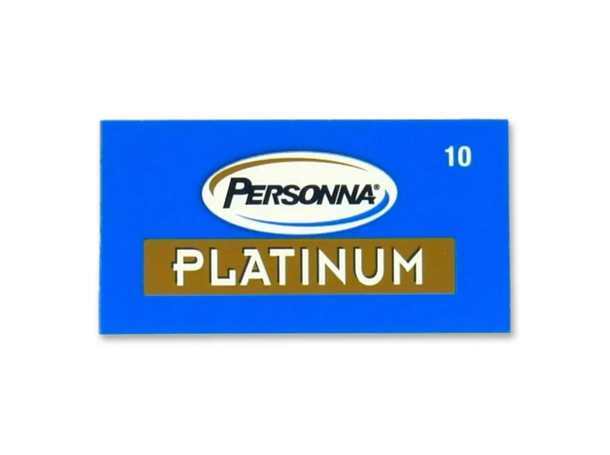 10 Platinum Red Double Edge Rasierklingen