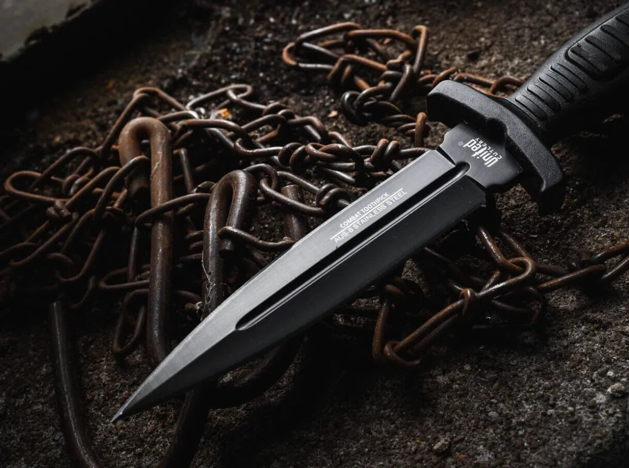 Combat Commander Boot Knife Black