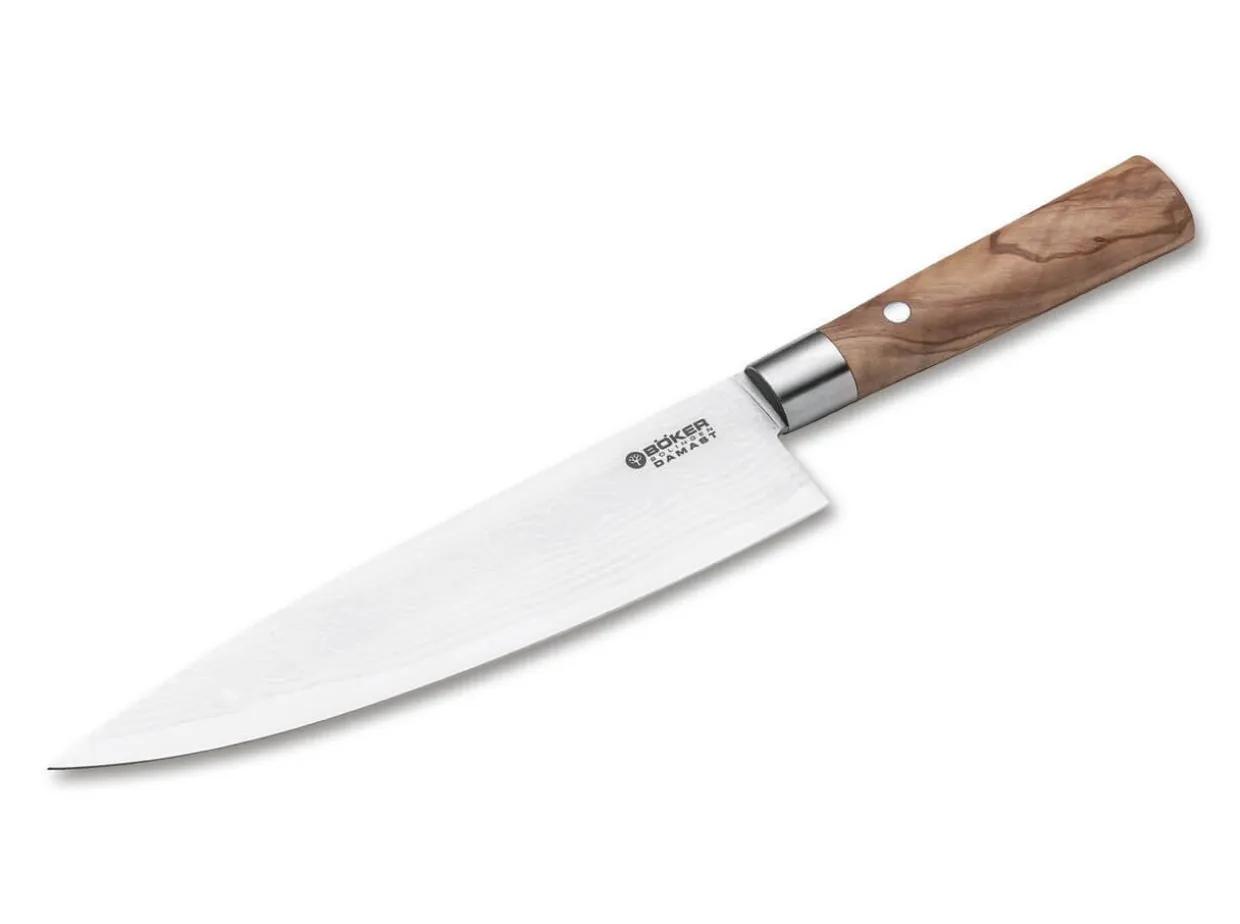 Damast Olive Chefmesser Gros