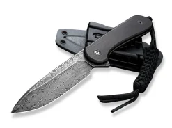 Fixed Blade Elementum Ebony Damascus