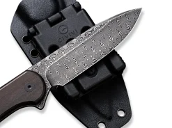 Fixed Blade Elementum Ebony Damascus