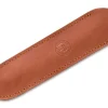 Leder-Stecketui Braun