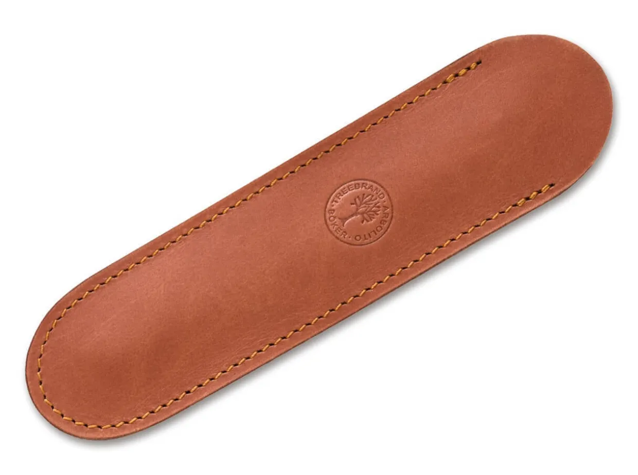 Leder-Stecketui Braun